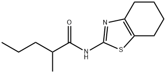 2-methyl-N-(4,5,6,7-tetrahydro-1,3-benzothiazol-2-yl)pentanamide Struktur