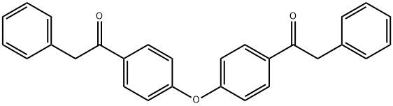 2-phenyl-1-[4-[4-(2-phenylacetyl)phenoxy]phenyl]ethanone Struktur