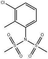 N-(3-chloro-2-methylphenyl)-N-(methylsulfonyl)methanesulfonamide Struktur