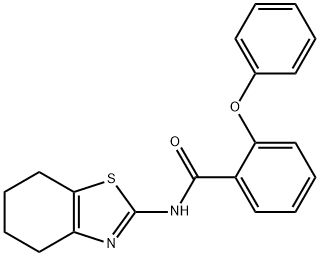 2-phenoxy-N-(4,5,6,7-tetrahydro-1,3-benzothiazol-2-yl)benzamide Struktur