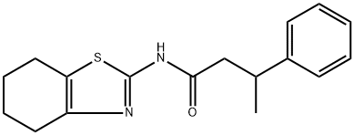 3-phenyl-N-(4,5,6,7-tetrahydro-1,3-benzothiazol-2-yl)butanamide Struktur