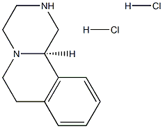 2H-Pyrazino[2,1-a]isoquinoline, 1,3,4,6,7,11b-hexahydro-, dihydrochloride, (R)- Struktur