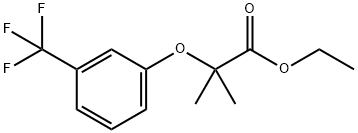 ethyl 2-methyl-2-(3-(trifluoromethyl)phenoxy)propanoate Struktur