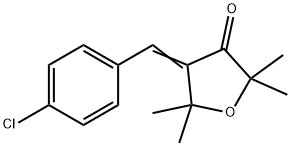 (4Z)-4-(4-chlorobenzylidene)-2,2,5,5-tetramethyldihydrofuran-3(2H)-one Struktur