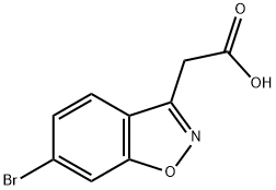 6-bromo-1,2-benzisoxazole-3-acetic acid Struktur