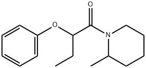 1-(2-methylpiperidin-1-yl)-2-phenoxybutan-1-one Struktur