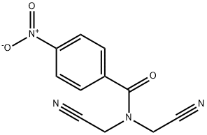 N,N-bis(cyanomethyl)-4-nitrobenzamide Struktur