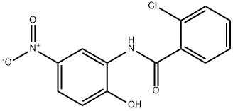 2-CHLORO-2'-HYDROXY-5'-NITROBENZANILIDE Struktur