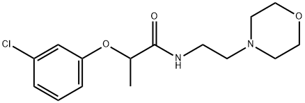 2-(3-chlorophenoxy)-N-[2-(morpholin-4-yl)ethyl]propanamide Struktur