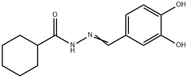 (E)-N'-(3,4-dihydroxybenzylidene)cyclohexanecarbohydrazide Struktur