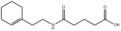 5-{[2-(cyclohex-1-en-1-yl)ethyl]amino}-5-oxopentanoic acid Struktur