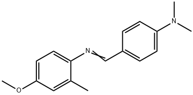 N-(4-(DIMETHYLAMINO)BENZYLIDENE)-2-METHYL-P-ANISIDINE Struktur