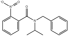 N-benzyl-2-nitro-N-(propan-2-yl)benzamide Struktur