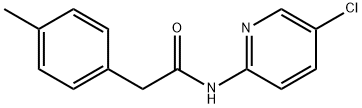 N-(5-chloropyridin-2-yl)-2-(4-methylphenyl)acetamide Struktur