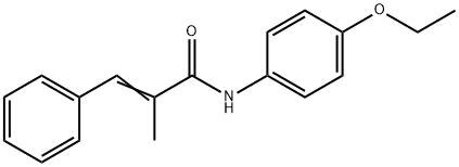 (2E)-N-(4-ethoxyphenyl)-2-methyl-3-phenylprop-2-enamide Struktur