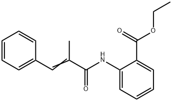 ethyl 2-{[(2E)-2-methyl-3-phenylprop-2-enoyl]amino}benzoate Struktur