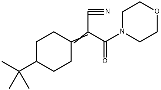 2-(4-(tert-butyl)cyclohexylidene)-3-morpholino-3-oxopropanenitrile Struktur