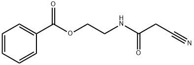 2-(2-cyanoacetamido)ethyl benzoate Struktur