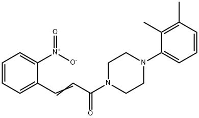 (2E)-1-[4-(2,3-dimethylphenyl)piperazin-1-yl]-3-(2-nitrophenyl)prop-2-en-1-one Struktur