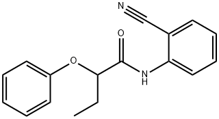 N-(2-cyanophenyl)-2-phenoxybutanamide Struktur