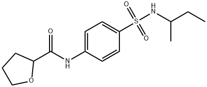 N-[4-(butan-2-ylsulfamoyl)phenyl]tetrahydrofuran-2-carboxamide Struktur