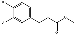 methyl 3-(3-bromo-4-hydroxyphenyl)propanoate Struktur