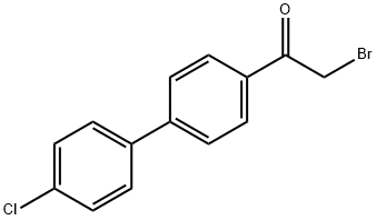 2-BROMO-1-(4'-CHLORO-BIPHENYL-4-YL)-ETHANONE Struktur