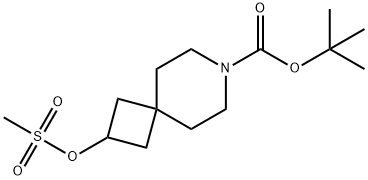 tert-butyl 4-(3-((methylsulfonyl)oxy)cyclobutyl)piperidine-1-carboxylate Struktur