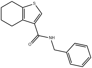 N-benzyl-4,5,6,7-tetrahydro-1-benzothiophene-3-carboxamide Struktur