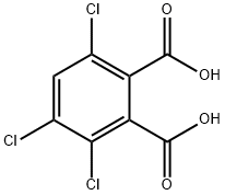 1,2-Benzenedicarboxylic acid,3,4,6-trichloro- Struktur