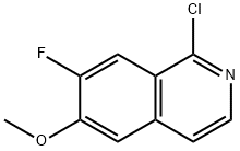 1-chloro-7-fluoro-6-methoxyisoquinoline Struktur