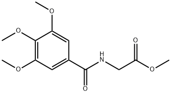 METHYL ((3,4,5-TRIMETHOXYBENZOYL)AMINO)ACETATE Struktur