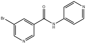 5-bromo-N-pyridin-4-ylnicotinamide Struktur