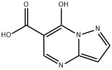 7-Hydroxypyrazolo[1,5-a]pyrimidine-6-carboxylic acid Struktur