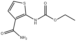 ethyl (3-carbamoylthiophen-2-yl)carbamate Struktur