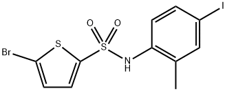 5-bromo-N-(4-iodo-2-methylphenyl)thiophene-2-sulfonamide Struktur