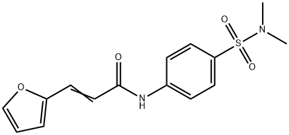 N-{4-[(dimethylamino)sulfonyl]phenyl}-3-(2-furyl)acrylamide Struktur