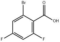 2-Bromo-4,6-difluorobenzoic acid Struktur