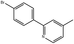 2-(4-bromophenyl)-4-methylpyridine Struktur