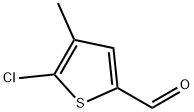 5-Chloro-4-methyl-2-thiophenecarboxaldehyde Struktur