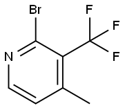 2-Bromo-4-methyl-3-(trifluoromethyl)pyridine Struktur