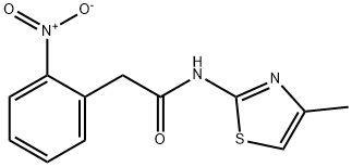 N-(4-methyl-1,3-thiazol-2-yl)-2-(2-nitrophenyl)acetamide Struktur