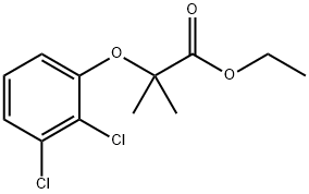 ethyl 2-(2,3-dichlorophenoxy)-2-methylpropanoate Struktur