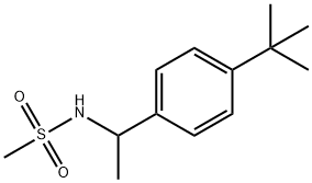 N-[1-(4-tert-butylphenyl)ethyl]methanesulfonamide Struktur