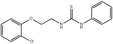 N-[2-(2-chlorophenoxy)ethyl]-N'-phenylthiourea Struktur