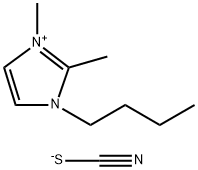 1H-Imidazolium, 1-butyl-2,3-dimethyl-, thiocyanate
 Struktur