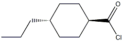 Cyclohexanecarbonyl chloride, 4-propyl-, trans-
 Struktur