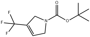 tert-butyl 3-(trifluoromethyl)-2,5-dihydro-1H-pyrrole-1-carboxylate Struktur