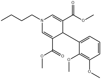 dimethyl 1-butyl-4-(2,3-dimethoxyphenyl)-1,4-dihydropyridine-3,5-dicarboxylate Struktur