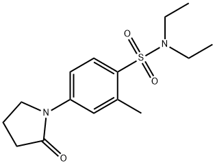 N,N-diethyl-2-methyl-4-(2-oxopyrrolidin-1-yl)benzenesulfonamide Struktur